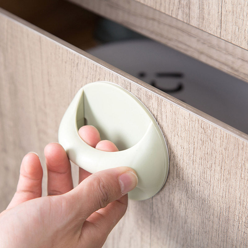 Self-Adhesive Round Plastic Knobs Multi-Purpose Multicolor Wardrobe Pulls Auxiliary Furniture Knobs Door Handles Hardware