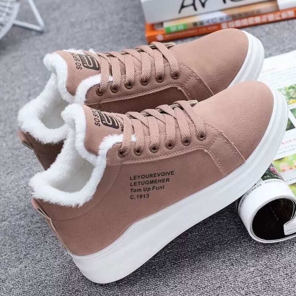 Plus Velvet Winter Warm Shoes Autumn And Winter All-match Women's Shoes