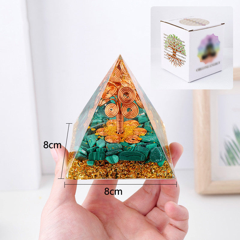 Fashion Crystal Stone Pyramid Ornaments