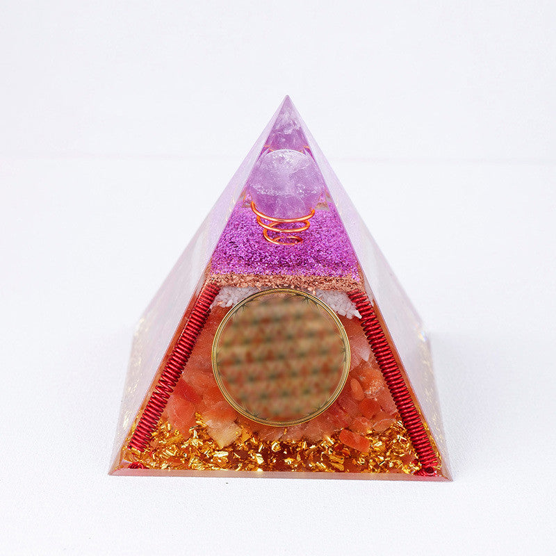 Fashion Crystal Stone Pyramid Ornaments