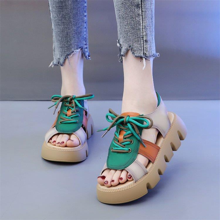 Retro Roman Sandals Women's Summer New Platform Platform Platform