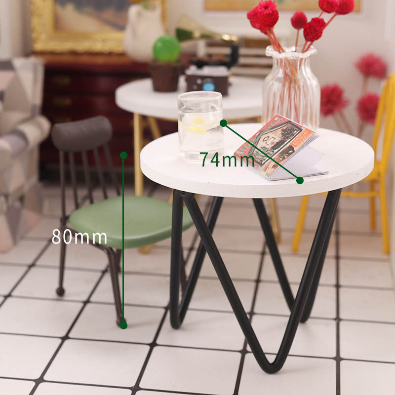 Miniature Food Play Table Coffee Table Mini Model Playing House Scene
