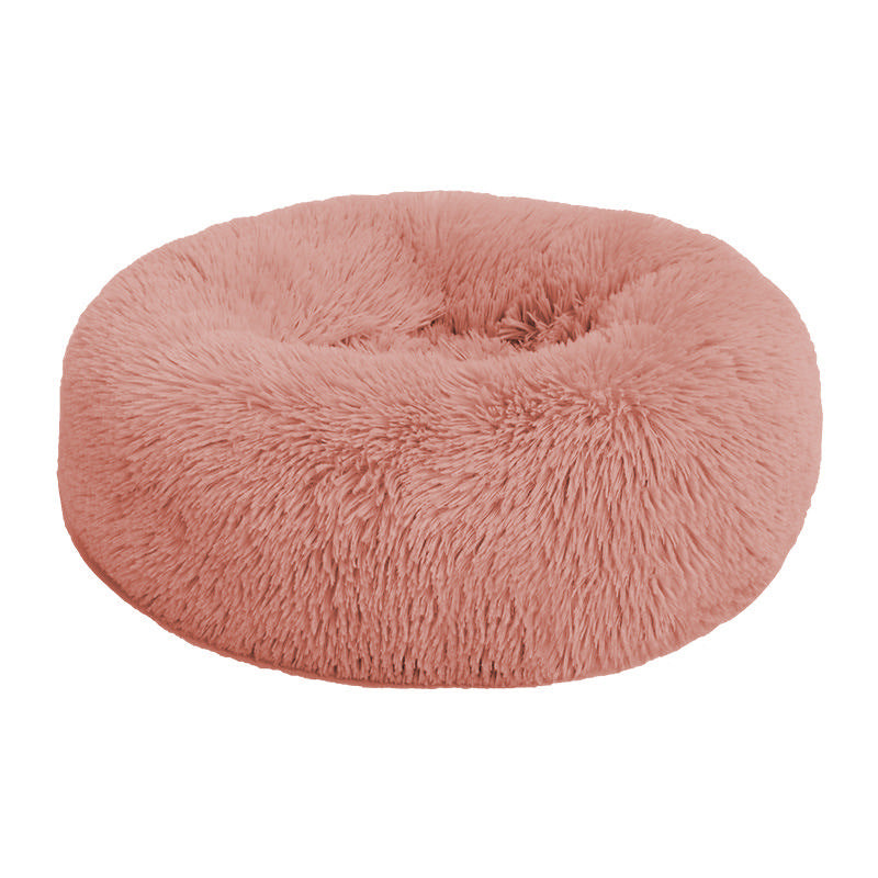 Cat's Kennel Plush Pet Kennel Round Pet Bed Dog Bed Winter Warm Dog Mat Pet Mat Removable And Washable